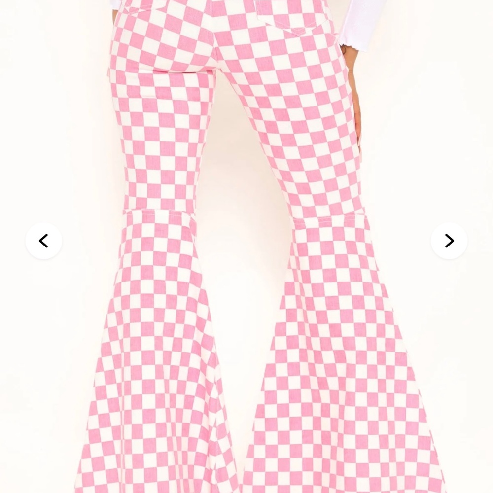 Big Race Extreme Flare Leg Jeans - Pink